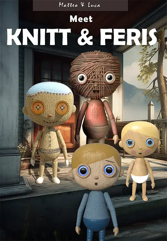 Cover of 'Matteo & Luca: Meet Knitt & Feris'